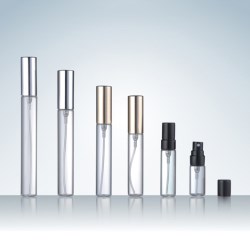 Clear Glass Vial Perfume Bottle with Mist Sprayer